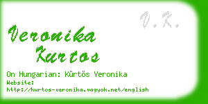 veronika kurtos business card