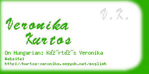 veronika kurtos business card